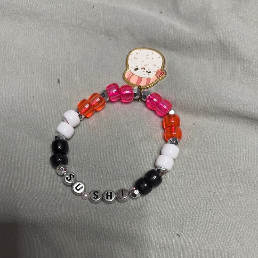 Sushi Kandi handmade with sushi squashmellow charm